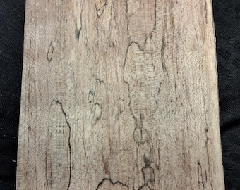 Spalted Maple Live Edge Wood Slab #26 | 37"x5"x2.25" | Figured Spalting Lines, Woodworking Stock