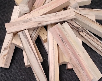 Spalted Poplar Pen Blanks: Woodturning Supplies (5, 10, or 20 Pack)