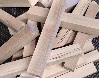 Mockernut Hickory Pen Blanks: Woodturning Supplies (5, 10, or 20 Pack)