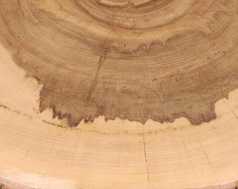 Sweet Gum Wood Cookie | 20-21” Wide x 2” Thick | Natural Live Edge Slab | Rustic Tabletop, Centerpiece, Wedding Decor, DIY Project