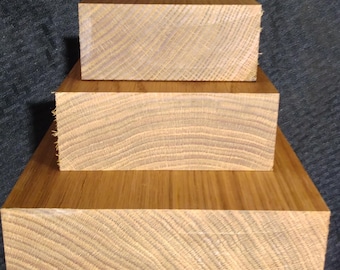 White Oak Bowl Blanks – | 4" - 10" Square | 2"–2.5" Thick
