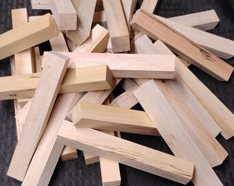 Poplar Wood Pen Blanks: Woodturning Supplies (5, 10, or 20 Pack)