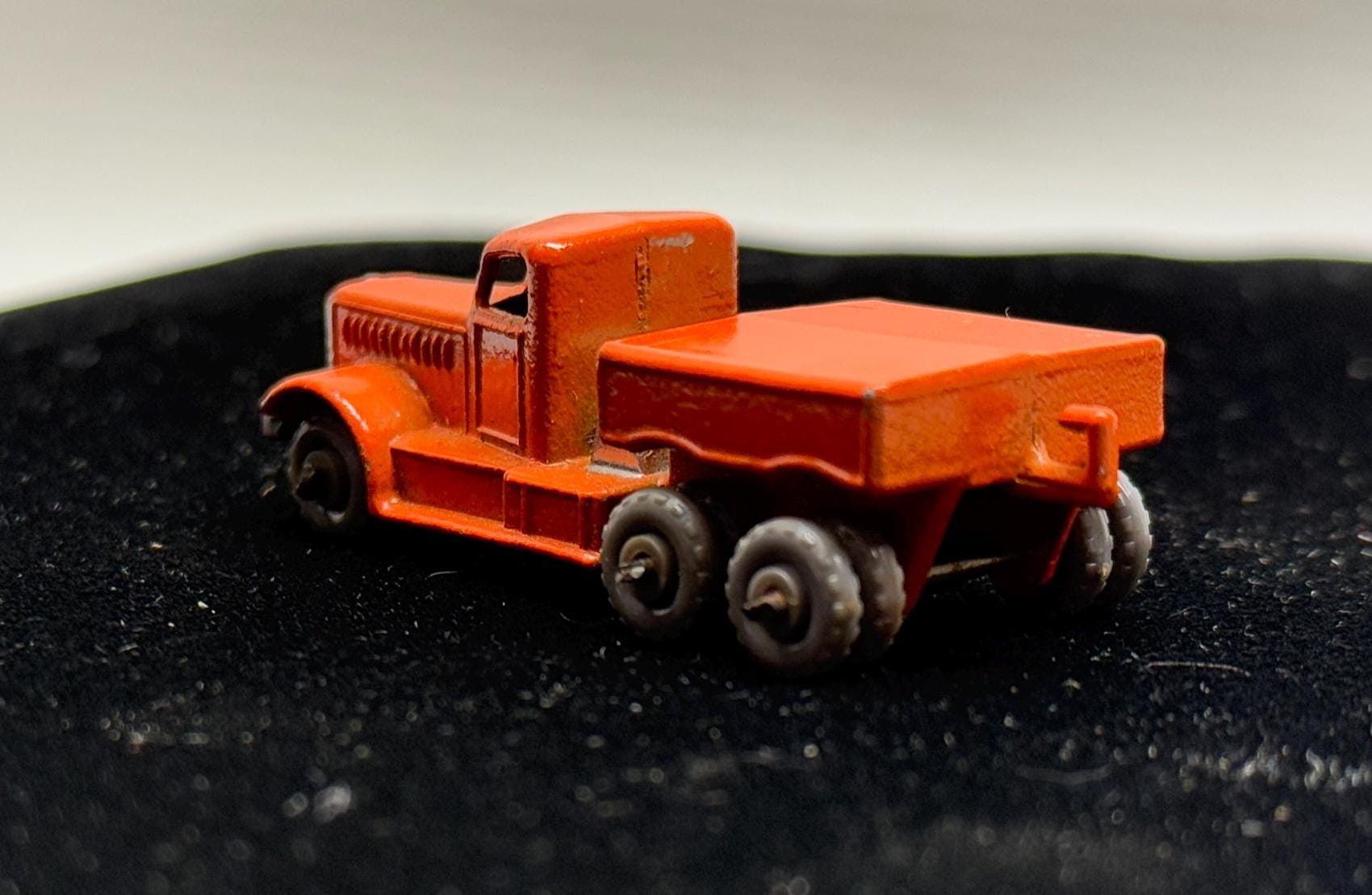 Matchbox Vintage Restaurato #15a Prime Mover Giallo + #16a Rimorchio Atlantic &ndash; Serie Regular Wheels 1956