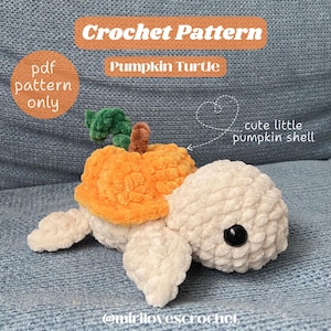 Kürbis-Schildkröte Häkelanleitung