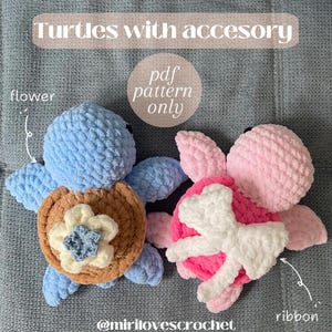 Turtles with accesory crochet pattern