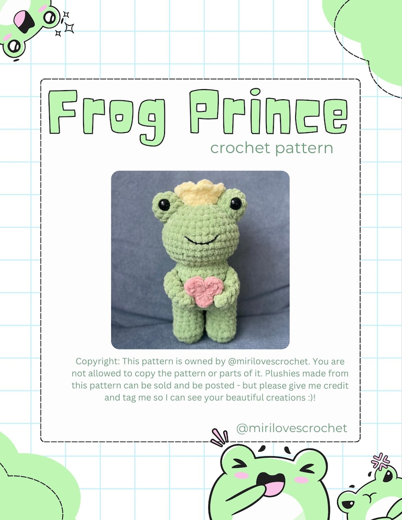 Frog Prince Crochet Pattern - Etsy