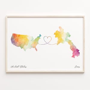 Laotische Karte, Poster A4, US Karte, Wand Kunst, Wand Kunst, C23-100