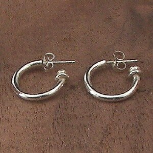 Argentium sterling silver deluxe hoops
