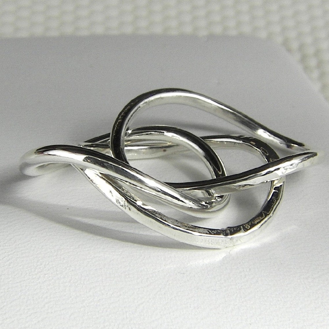Wavy Stacked Rings - Etsy