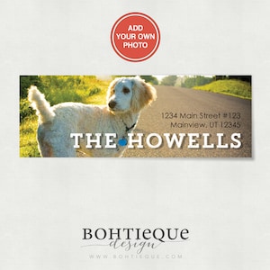 Photo Return Address Labels – Custom Address Labels – Photo Stickers – Custom Personalized Photo Address Label – Bohtieque