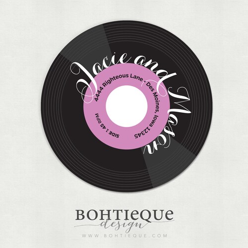 45 Record Album Return Address Labels Custom Address Labels ...