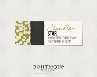 Old School Chandler Personalized Return Address Label