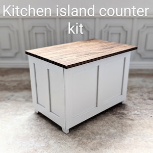 DIY KIT Dollhouse Miniature 1:12 scale Kitchen Island Counter