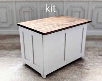 DIY KIT Dollhouse Miniature 1:12 scale Kitchen Island Counter