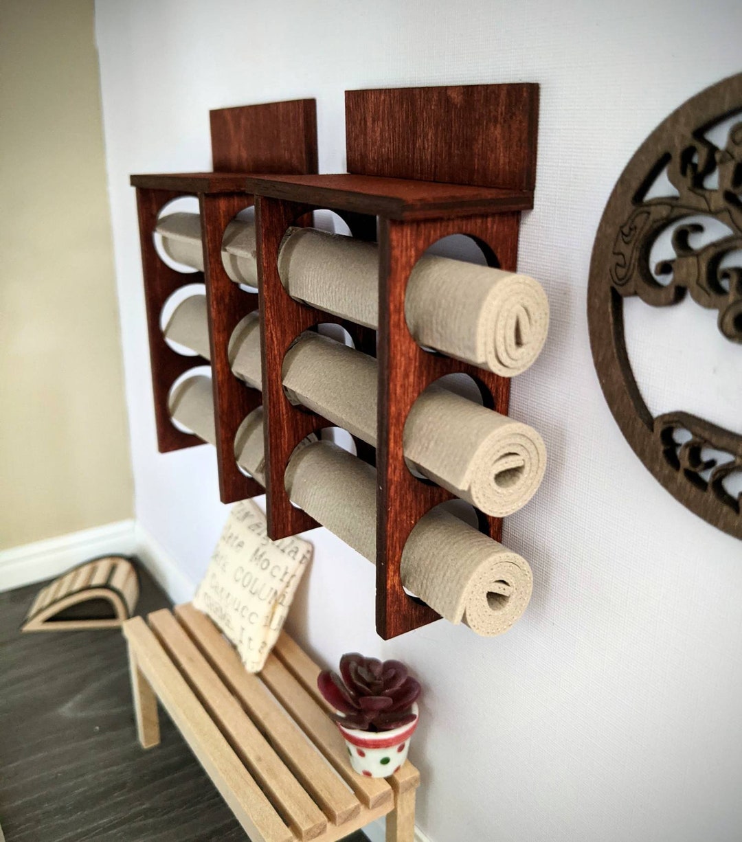 Dollhouse Miniature 1:12 Scale Yoga Rack Shelf Qty 1 - Etsy