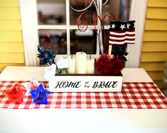Dollhouse Miniature 1:12, Fourth of July Centerpiece