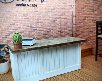 Dollhouse Miniature 1:12 scale store bar counter
