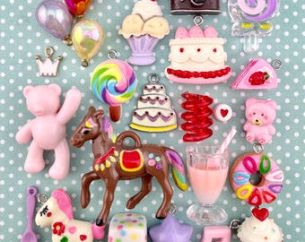 Birthday Party themed charms and beads