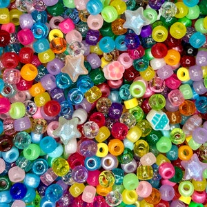 Bulk Plastic Beads (7-8 oz bag) - pony beads and other craft basics