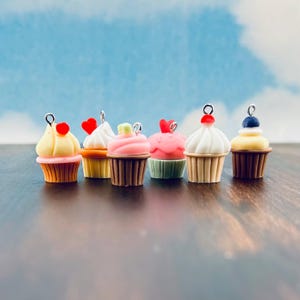 Mini breloques pour cupcakes (ensemble de 6 pcs)