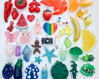 Rainbow Collection of Miniature Trinkets and Charms