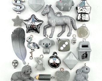 Shadow Grey Collection of Miniature Trinkets and Charms