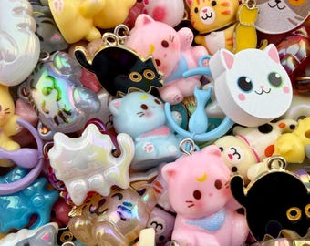 Overstock Cat Soup: All Feline Mystery Scoop Resin Beads, Kandi Charms, Surprise Mix
