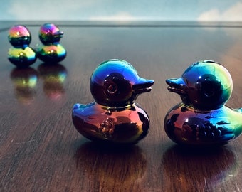 Gorgeous Black Iridescent Ducks (4)