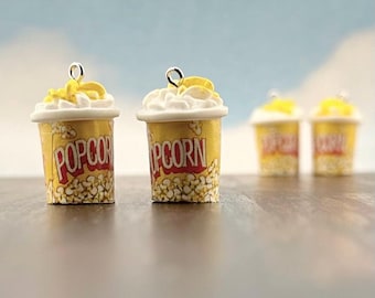 Popcorn Bucket Charms (qty 4)