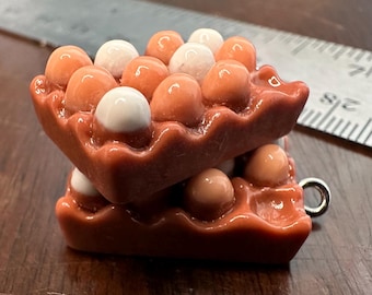 Miniatur Eierkarton Anhänger (Menge 2)