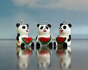 Panda Bear Charms (qty 3)