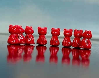 Red Cat Beads (24)
