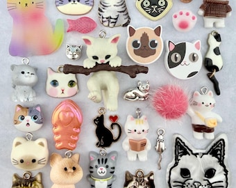 Cat Lover Collection of Charms and Beads