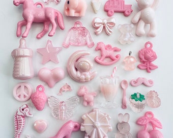 All Pink! Premium Collection of Miniature Trinkets and Charms