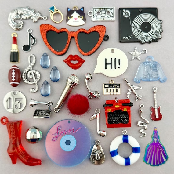 Taylor Swift Friendship Bracelet Kit: Swiftie Beads, Charms, String, TLOAS