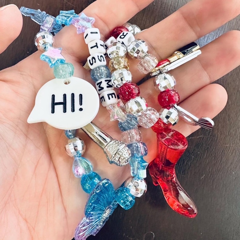 Taylor Swift Friendship Bracelet Kit: Swiftie Beads, Charms, String, TLOAS image 8