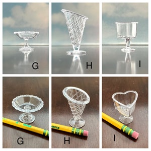 Miniature Dessert Cups (qty 3)