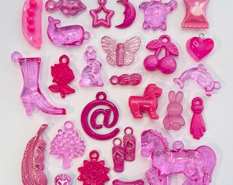 All Pink! Premium Collection of Miniature Trinkets and Charms