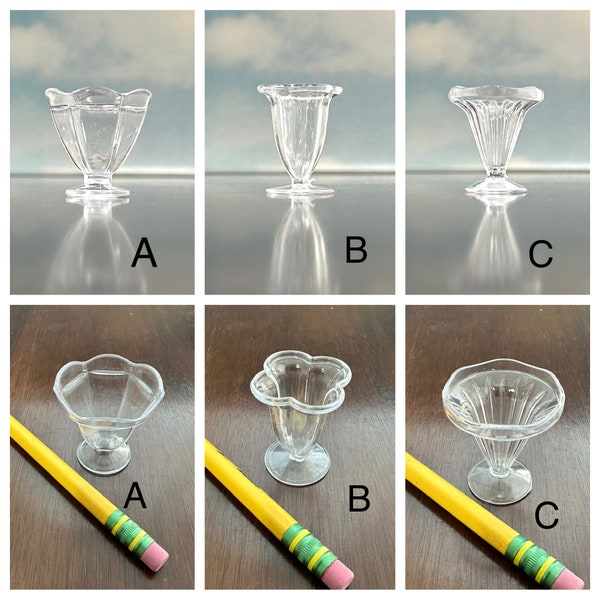 Miniature Parfait Cups (qty 3)