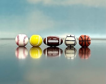 You Pick Sports Beads (qty 24)