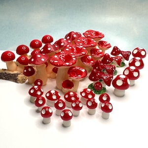 124 pc Toadstool Mushroom Collection
