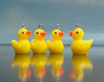 Rubber Duckie Pendants (4)