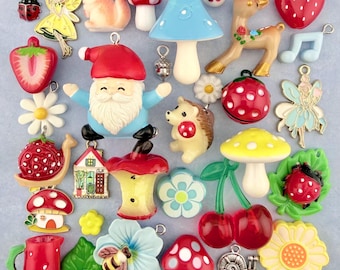 A Cottage Collection of Fairy Charms and Beads