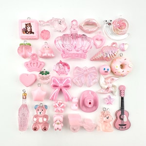 All Pink! Premium Collection of Miniature Trinkets and Charms