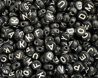 Koraliki alfabetu podstawowego w hurcie (ilość 700, 3,5 uncji) 6 mm