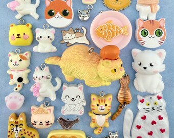 Cat Lover Collection of Charms and Beads
