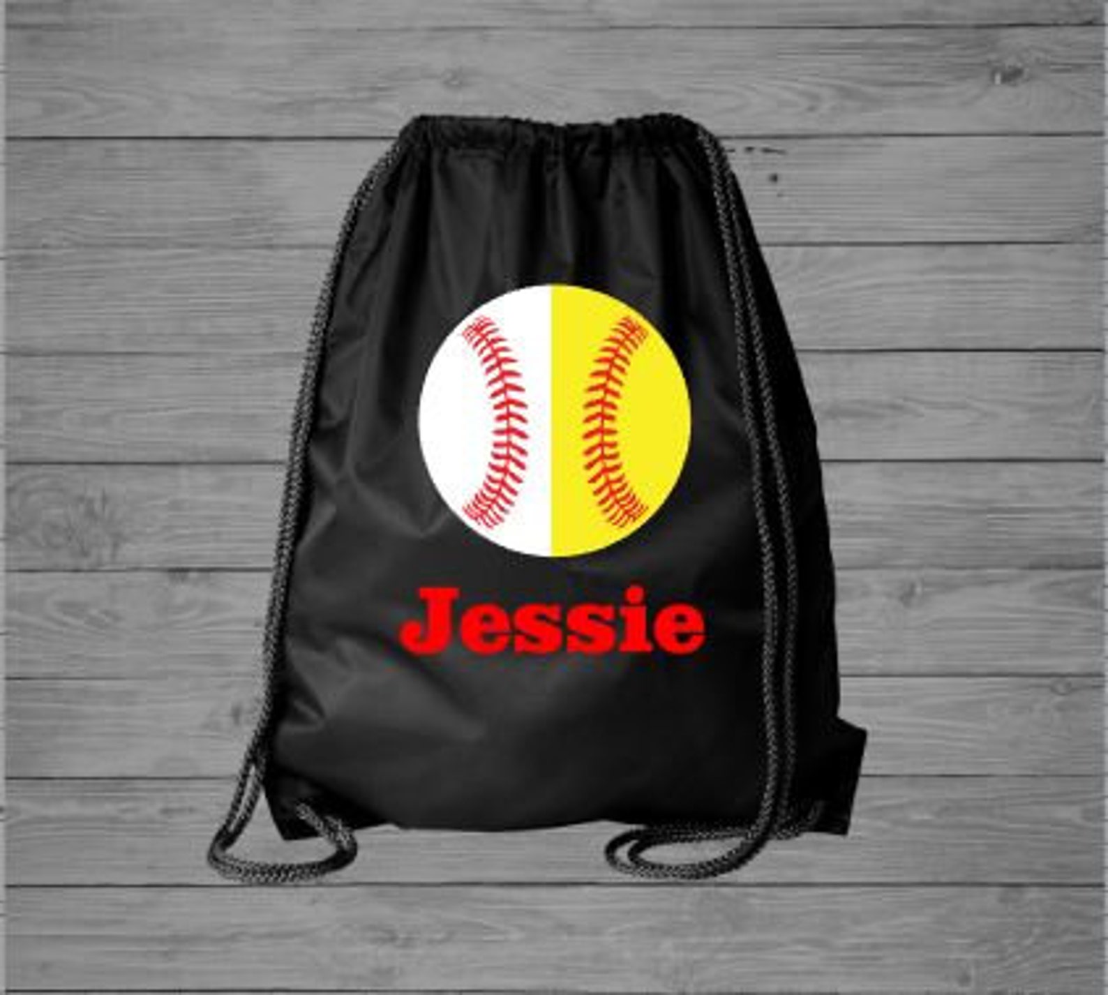 Baseball Softball Backpack Personalized Tote Bag Etsy