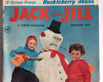 Jack and Jill Magazine, Jack and Jill Magazine February 1960, Vintage Jack and Jill Magazine