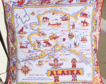 Alaska Pillow Cover, Alaska Souvenir Pillow Cover, Alaska Pillowcase