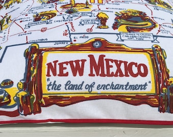 New Mexico Pillow Cover, New Mexico Pillowcase, New Mexico Souvenir, New Mexico Decor